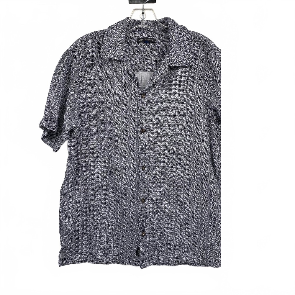 Vince Camuto Printed Cotton Casual Button-Down Shirt | Men’s M
